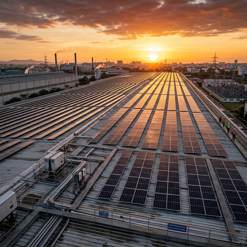 KRITA Industrial Solar Panel Installation
