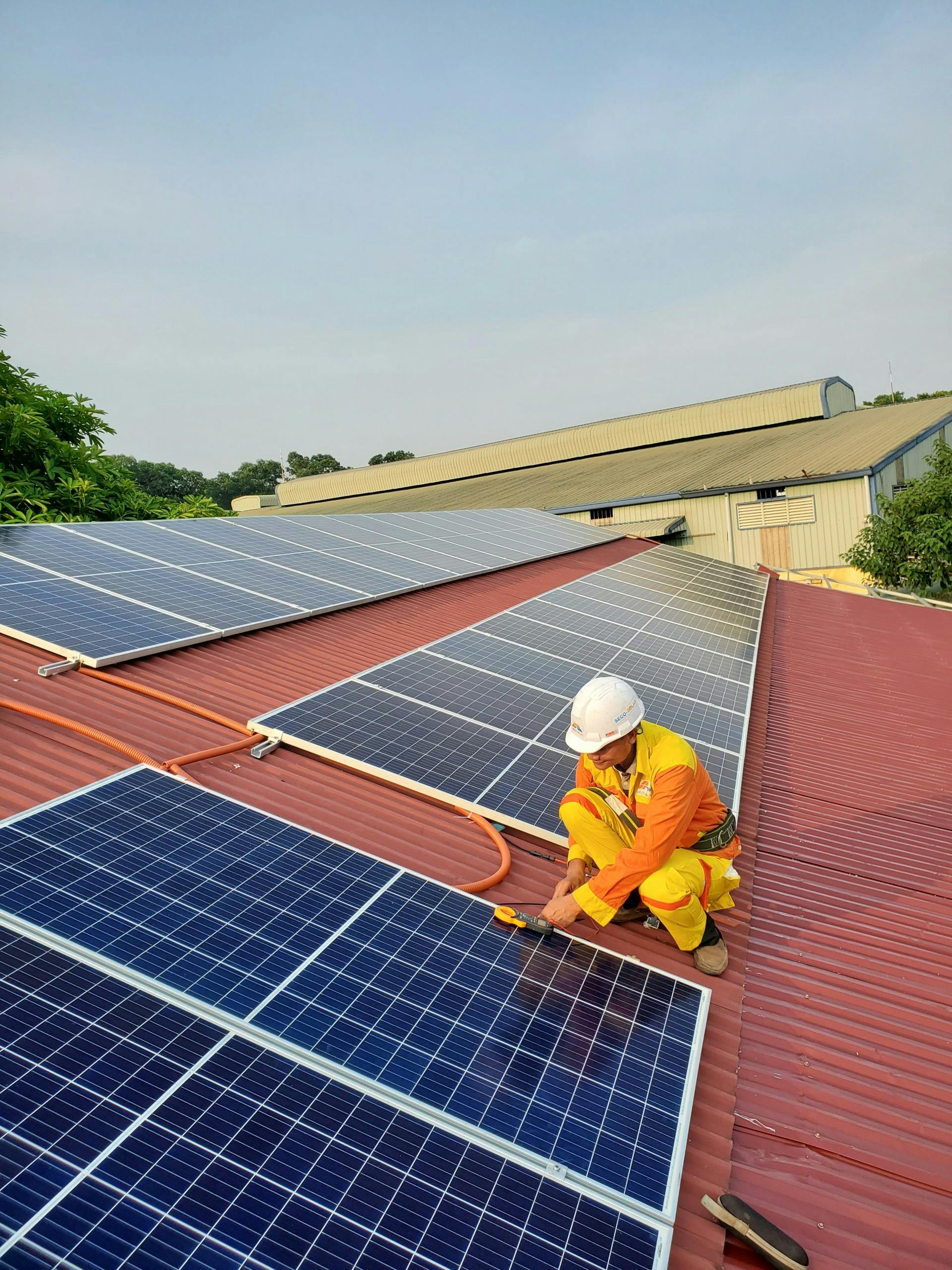 KRITA team at a solar installation site